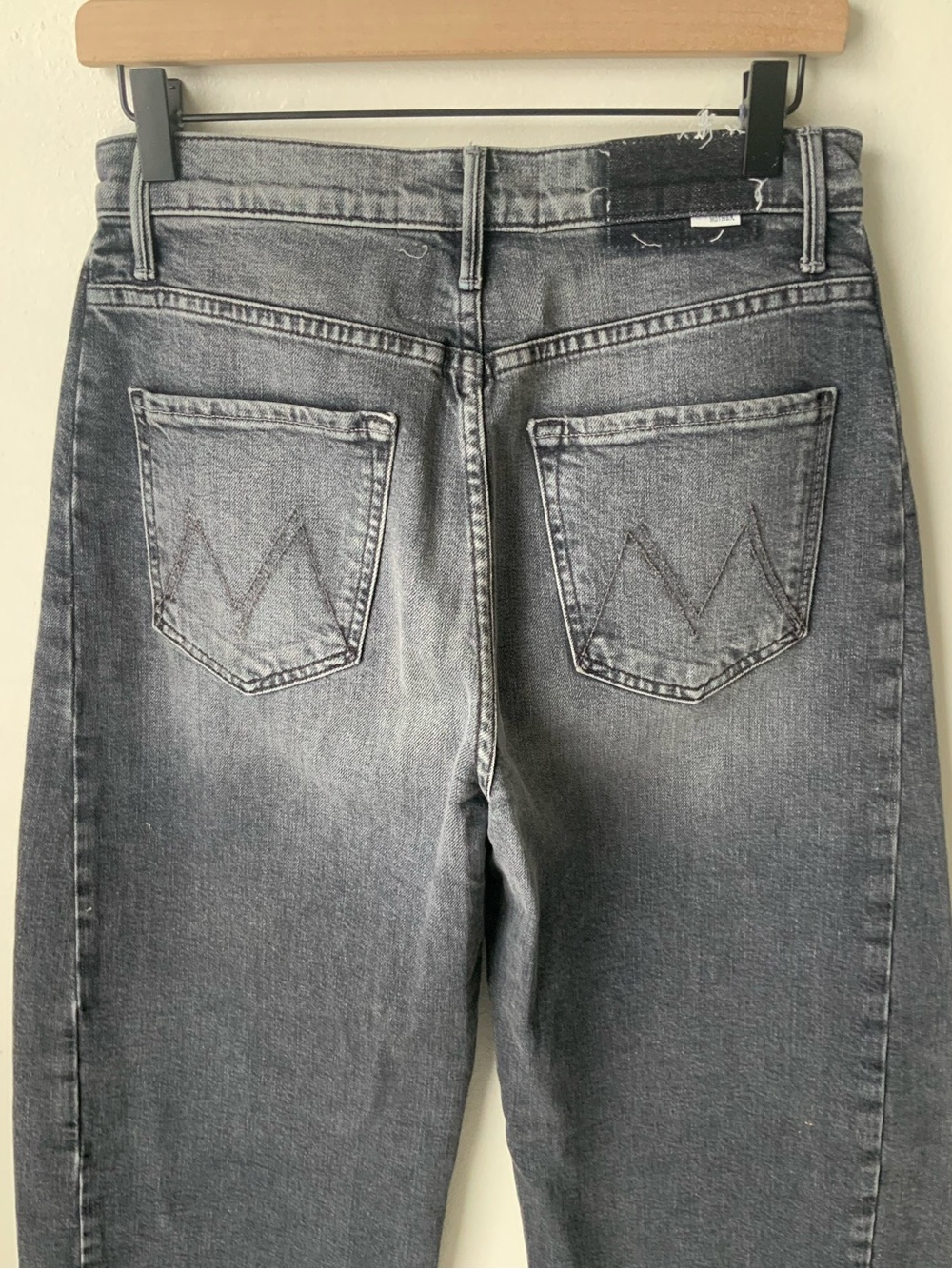 MOTHER SUPERIOR Jeans Half-Pipe Flood Outta Sight Washed Charcoal Gray Size 27 - Picture 7 of 16